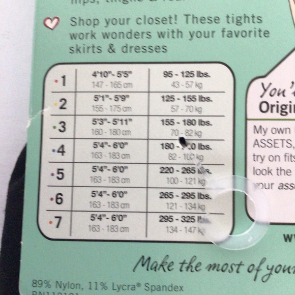 SPANX ASSETS - GREY SHAPING TIGHTS SIZE 4 (tag indicates brown) - Picture 7 of 13